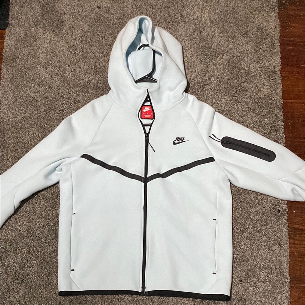 Nike Blue and Black Hooded Jacket